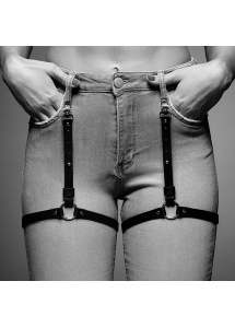 Uprząż podwiązki Bijoux Indiscrets - Maze Shorts Garter Czarny