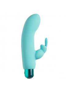 Wibrator 2w1 króliczek - PowerBullet Alice’s Bunny Vibrator 10 Function  Zielony