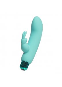 Wibrator 2w1 króliczek - PowerBullet Alice’s Bunny Vibrator 10 Function  Zielony