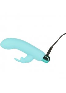 Wibrator 2w1 króliczek - PowerBullet Alice’s Bunny Vibrator 10 Function  Zielony