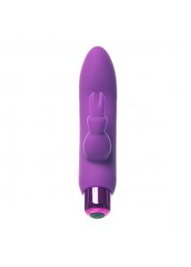 Wibrator 2w1 króliczek - PowerBullet Alice’s Bunny Vibrator 10 Function  Fioletowy