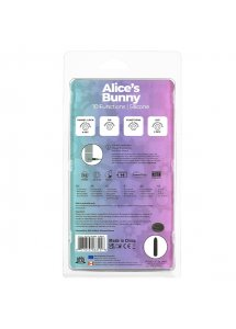 Wibrator 2w1 króliczek - PowerBullet Alice’s Bunny Vibrator 10 Function  Fioletowy