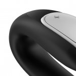 Wibrator dla par - Satisfyer Double Fun   Czarny