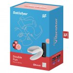 Wibrator dla par - Satisfyer Double Fun   Biały