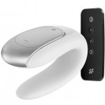 Wibrator dla par - Satisfyer Double Fun   Biały