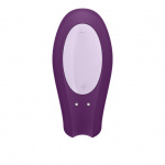 Wibrator dla par sterowany aplikacją - Satisfyer Double Joy   Fioletowy