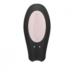 Wibrator dla par sterowany aplikacją - Satisfyer Double Joy   Czarny