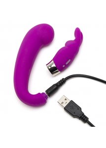Wibrator do punktu G i łechtaczki - Happy Rabbit G-Spot Clitoral Curve Vibrator  