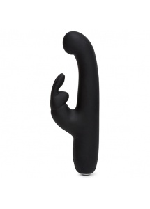 Wibrator do punktu G ze stymulatorem - Happy Rabbit Slimline G-Spot USB Rechargeable Rabbit Vibrator   
