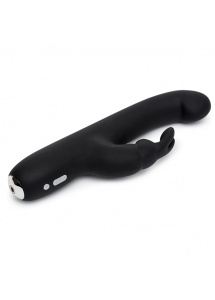 Wibrator do punktu G ze stymulatorem - Happy Rabbit Slimline G-Spot USB Rechargeable Rabbit Vibrator   