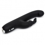 Wibrator do punktu G ze stymulatorem - Happy Rabbit Slimline G-Spot USB Rechargeable Rabbit Vibrator   