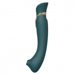 Wibrator grzejący pulsujący do punktu G - Zalo Queen Set G-Spot Pulsewave Vibrator   Zielony