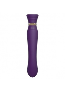 Wibrator grzejący pulsujący do punktu G - Zalo Queen Set G-Spot Pulsewave Vibrator   Fioletowy
