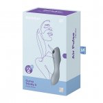 Wibrator i masażer bezdotykowy 3w1 - Satisfyer Curvy Trinity 3 Insertable Air Pulse Vibrator  