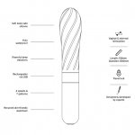 Wibrator i masażer łechtaczkowy - Love Not War Gra Szary