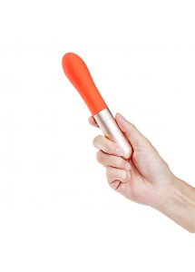 Wibrator i masażer łechtaczkowy - Love Not War Gra Pomarańczowy