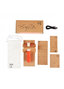 Wibrator i masażer łechtaczkowy - Love Not War Gra Pomarańczowy