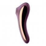 Wibrator i masażer powietrzny 2w1 - Satisfyer Dual Kiss Insertable Air Pulse Vibrator   Fioletowy