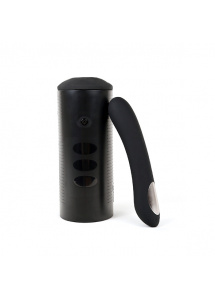 Wibrator i masturbator zestaw do cyberseksu - Kiiroo Titan & Pearl 2 Couple Set Black  