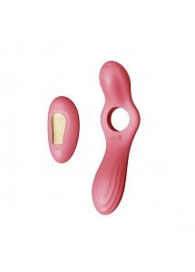 Wibrator i pierścień na penisa + pilot - Zalo Jessica Vibrator & Remote Control   Różowy