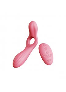 Wibrator i pierścień na penisa + pilot - Zalo Jessica Vibrator & Remote Control   Różowy