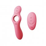 Wibrator i pierścień na penisa + pilot - Zalo Jessica Vibrator & Remote Control   Różowy