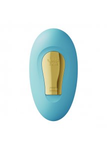 Wibrator i pierścień na penisa + pilot - Zalo Jessica Vibrator & Remote Control   Niebieski