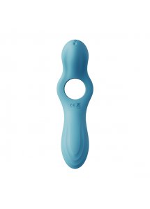 Wibrator i pierścień na penisa - Zalo Jessica Vibrator Niebieski