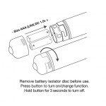 Wibrator klasyczny - Rocks-Off Frosted Fleurs   Niebieski