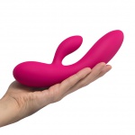 Wibrator króliczek - FeelzToys Lea Vibrator Medium  Glitter Czerwony