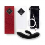 Wibrator króliczek - FeelzToys Lea Vibrator Medium  Glitter Czarny