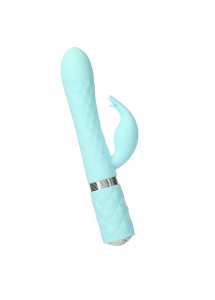 Wibrator króliczek z rotacją - Pillow Talk Lively Rabbit Vibrator   Niebieski