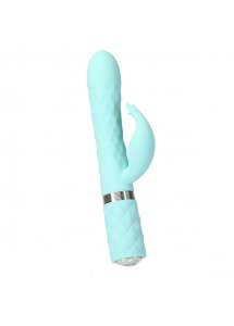 Wibrator króliczek z rotacją - Pillow Talk Lively Rabbit Vibrator   Niebieski