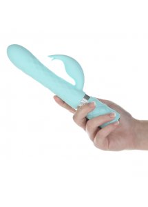 Wibrator króliczek z rotacją - Pillow Talk Lively Rabbit Vibrator   Niebieski