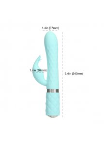 Wibrator króliczek z rotacją - Pillow Talk Lively Rabbit Vibrator   Niebieski