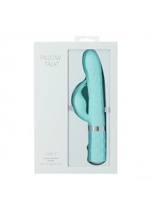 Wibrator króliczek z rotacją - Pillow Talk Lively Rabbit Vibrator   Niebieski