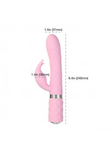 Wibrator króliczek z rotacją - Pillow Talk Lively Rabbit Vibrator   Różowy