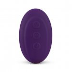 Wibrator króliczek z rotacją i przyssawką - FeelzToys Whirl-Pulse Rotating Rabbit Vibrator & Remote Control   Fioletowy
