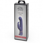 Wibrator króliczek z ruchem posuwistym - Fifty Shades of Grey Greedy Girl Power Thrust Motion G-Spot Vibrator  