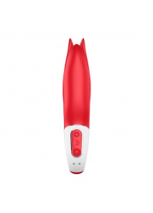 Wibrator z uchwytem kwiat - Satisfyer Vibes Power Flower Red  