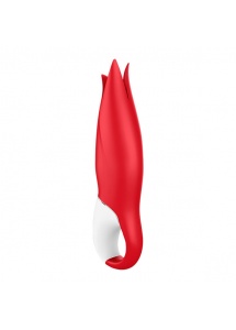 Wibrator z uchwytem kwiat - Satisfyer Vibes Power Flower Red  