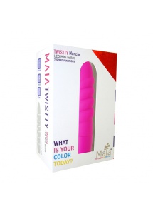 Wibrator - Maia Toys Twistty LED Mini Bullet  Różowy