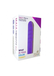 Wibrator - Maia Toys Twistty LED Mini Bullet Fioletowy