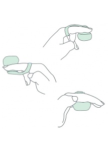 Wibrator na palec - Dame Products FIN Finger Vibrator  Różowy