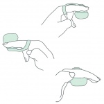 Wibrator na palec - Dame Products FIN Finger Vibrator  Różowy