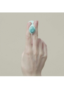 Wibrator na palec - Dame Products FIN Finger Vibrator  Zielony