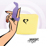 Wibrator na palec - FeelzToys Magic Finger Vibrator Fioletowy