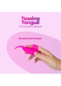 Wibrator na palec - PowerBullet Teasing Tongue With Mini Bullet 9 Functions   Fioletowy