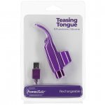 Wibrator na palec - PowerBullet Teasing Tongue With Mini Bullet 9 Functions   Fioletowy