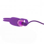 Wibrator na palec - PowerBullet Teasing Tongue With Mini Bullet 9 Functions   Fioletowy